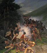 Amaldus Clarin Nielsen Battle of Kringen Spain oil painting artist
